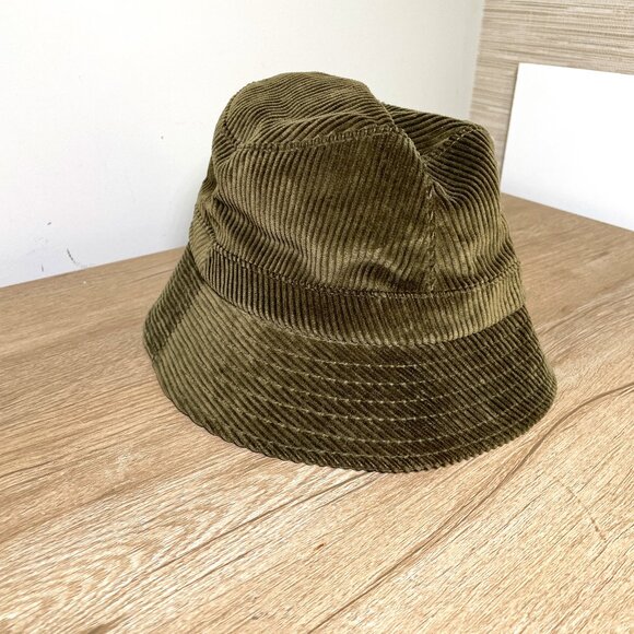 Small Ralph Lauren Brown/Green Corduroy Bucket Hat - Picture 1 of 6